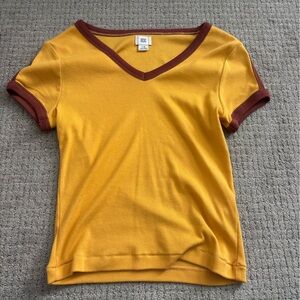 BDG Mustard and Brown Tee
